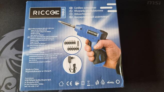 Wkrętarka Akumulatorowa nowa RICCO