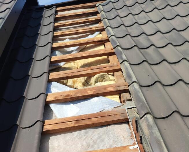 Naprawa dachu oraz izolacji po kunie - UBEZPIECZENIA