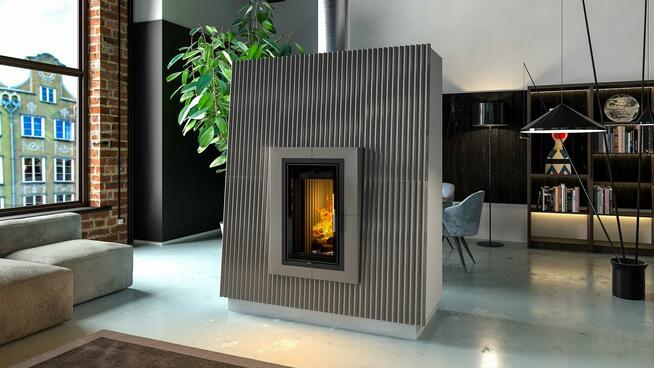 Antysmogowy hybrydowy piecokominek ogrzewający cały dom.