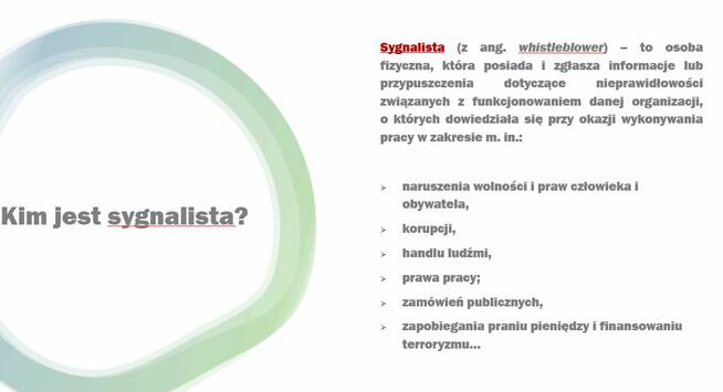 Sygnalista w zakładzie pracy
