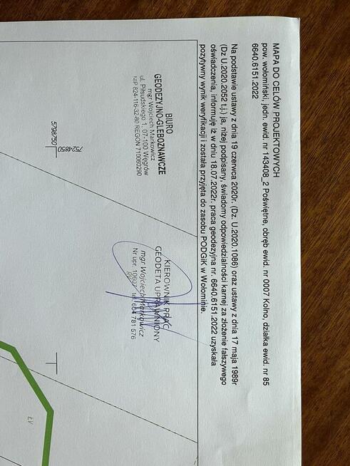 Działka budowlana prąd na działce enklawa ciszy spokoju sosn