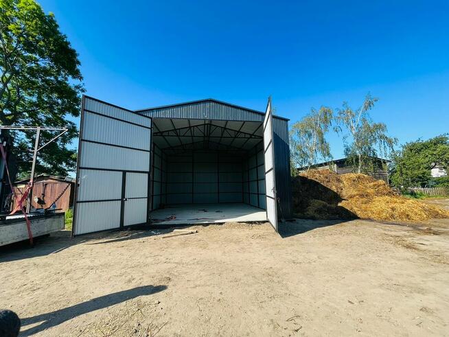 GRAFITOWY Garaż Blaszany | Wysokie ściany | - ESSTAL