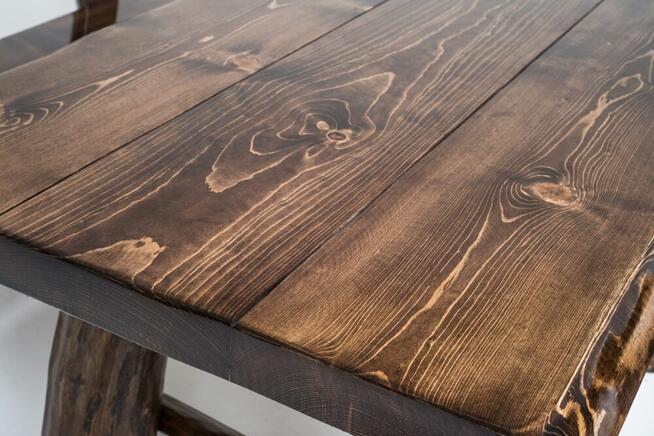 meble ogrodowe góralskie z drewna do altany