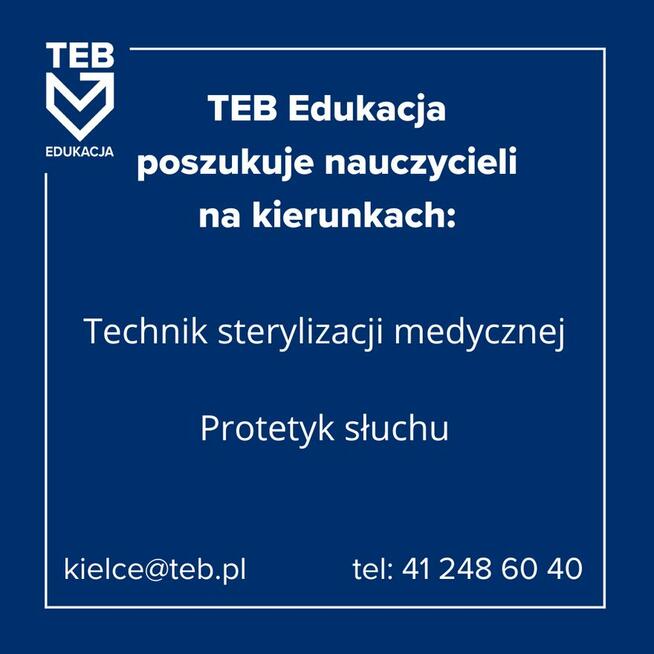 Nauczyciel - Protetyk słuchu | Technik sterylizacji medyczne
