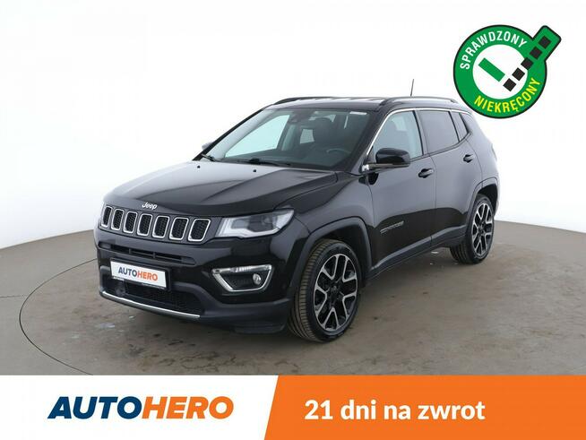 Jeep Compass klima auto (2 strefy), skóra, grzane fotele, navi, kam i czujniki park