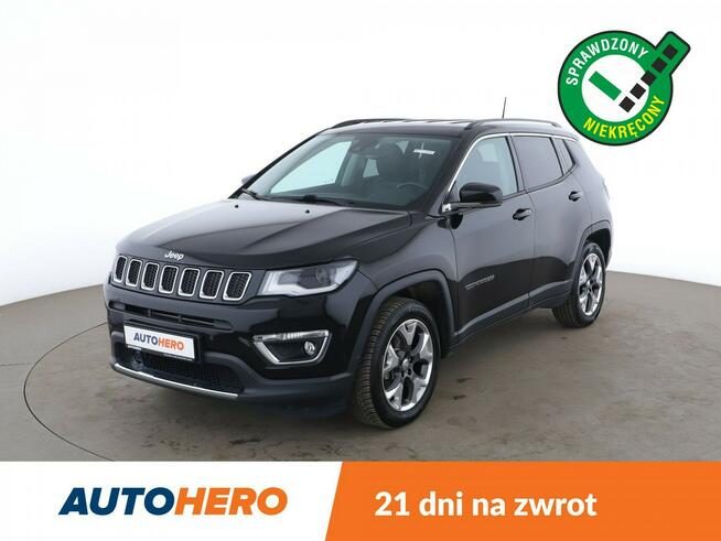 Jeep Compass navi/ kamera/ półskóra /grzane fotele /tempomat /hak/ Bluetooth/