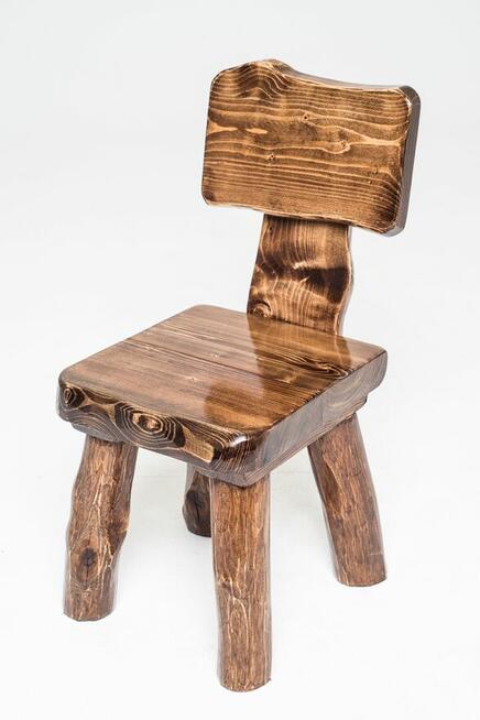 meble ogrodowe góralskie z drewna do altany