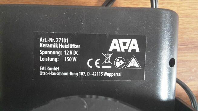 Nagrzewnica samochowa, grzejnik, 12V, energooszczędna, 3M