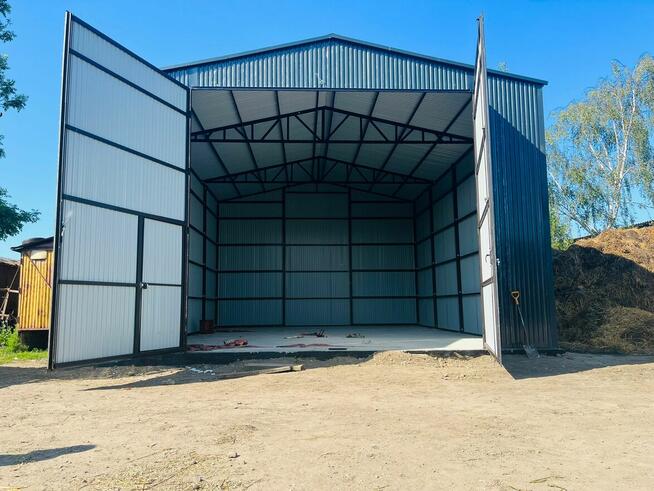 GRAFITOWY Garaż Blaszany | Wysokie ściany | - ESSTAL