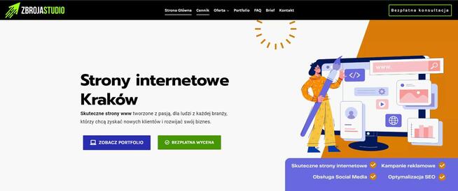 Strona internetowa dla frim