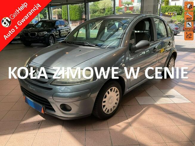 Citroen C3 Benzyna, symboliczny przebieg, klimatyzacja, isofix, dodatkowe koła