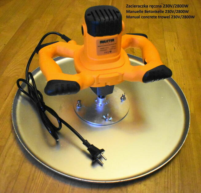 Zacieraczka elektryczna do betonu ZDJ60E - gwarancja 5 lat