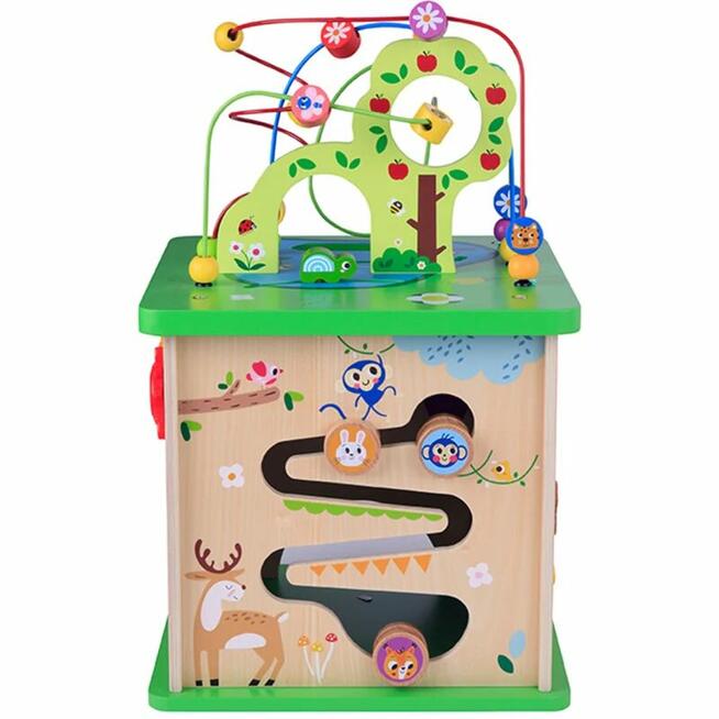 TOOKY TOY Kostka Edukacyjna Sorter Labirynt Przeplatanka Zwi