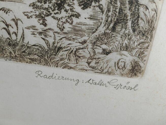 Stara rycina niemieckiego autora.