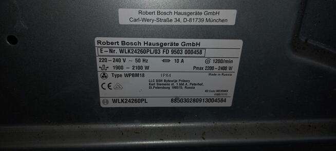 pralka Bosch serie 4 czesci