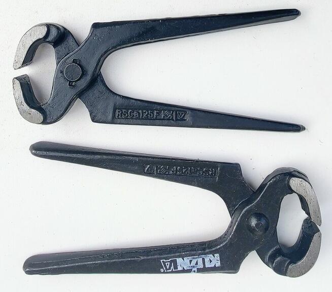 OBCĘGI DO GWOŹDZI KUŹNIA Typ RSCa 125mm RĘCZNE KUTE NIE UŻYW