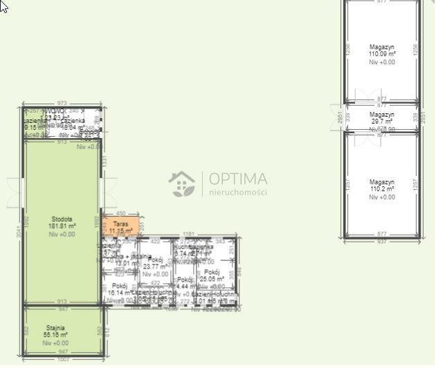 Działka gospodarstwo Zieleniewo gm. Kołobrzeg, Bażancia