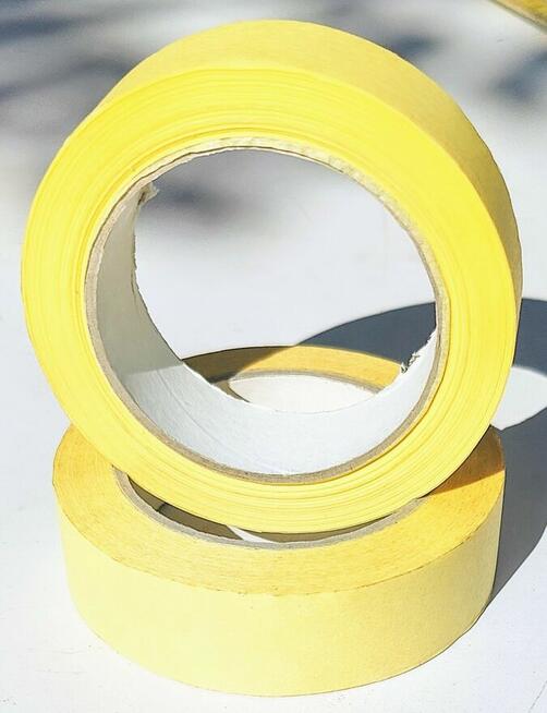 TAŚMA PAPIEROWA SAMOPRZYLEPNA MALARSKA 30 mm 50 y 45 m ŻÓŁTA
