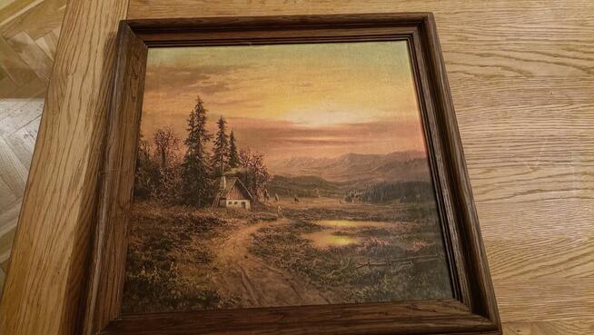 Ładna reprodukcja Zachód Słońca