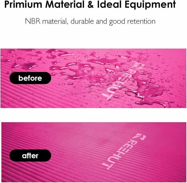 180x61 Reehut 12,7mm GRUBA MATA GIMNASTYCZNA DO ĆWICZEŃ JOGI