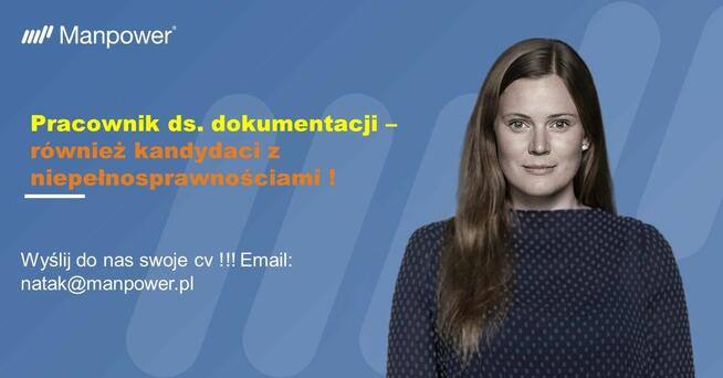 Pracownik ds. dokumentacji (też z orzeczeniem)