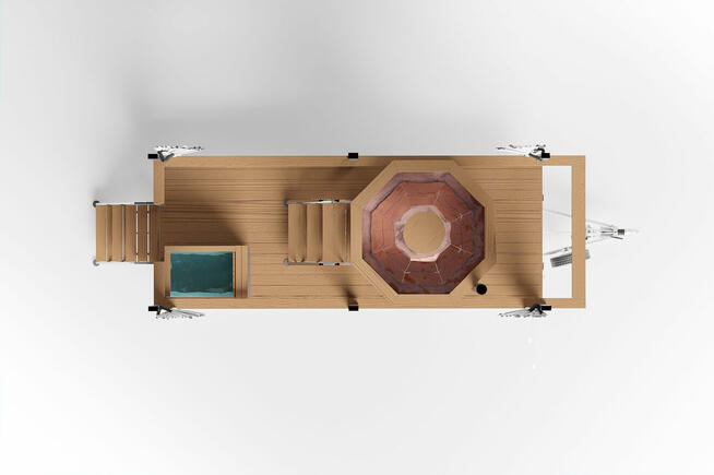 Mobilna Wanna Termalna stal nierdzewna SPA LAVA balia