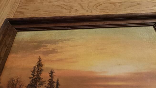 Ładna reprodukcja Zachód Słońca