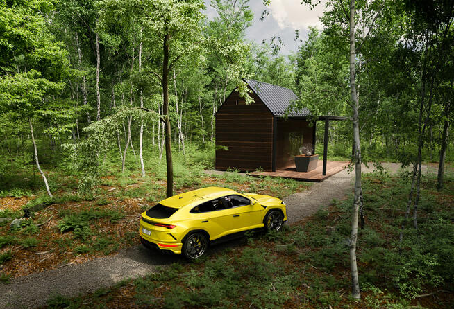 MIKRO HOTEL z wanną LAVA DUO SPA / dom pasywny z projektem