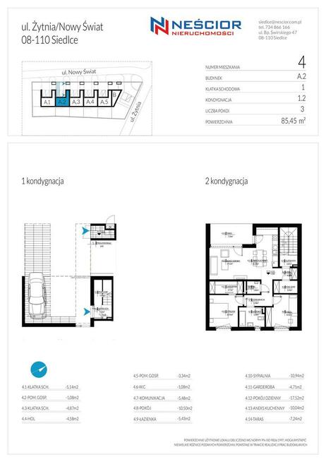 Nowa Inwestycja dwulokalowe Szeregówki ul.Żytnia