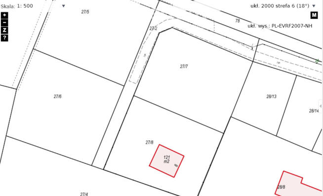 Działka budowlana o pow. 1400 m2 -Miłoradz.