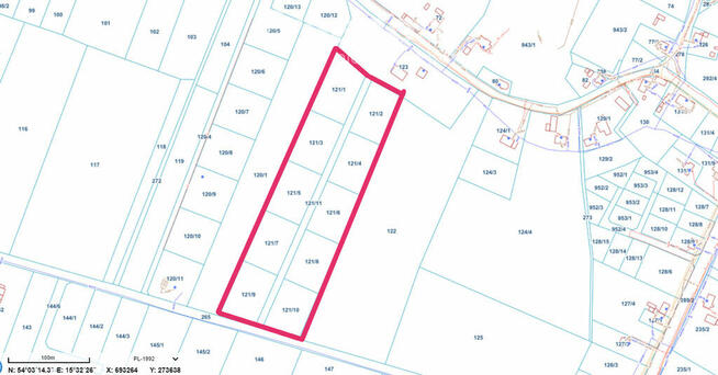 Nieżyn, duże działki, 13km od Kołobrzegu