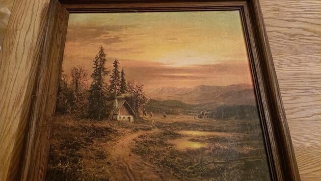 Ładna reprodukcja Zachód Słońca