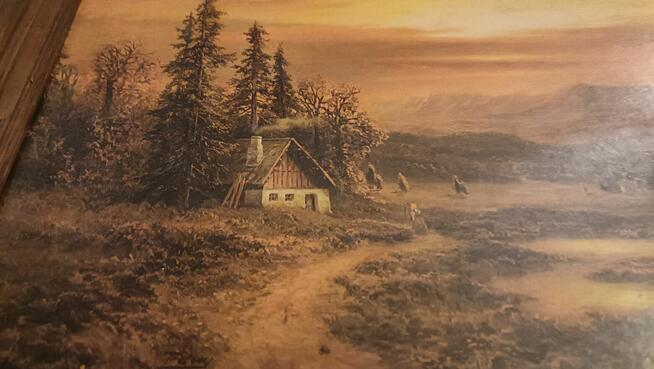 Ładna reprodukcja Zachód Słońca