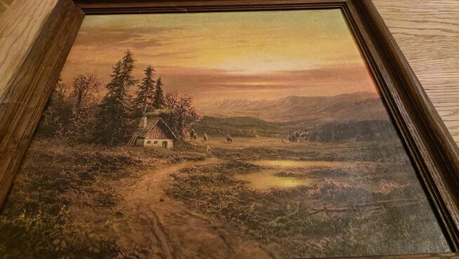 Ładna reprodukcja Zachód Słońca