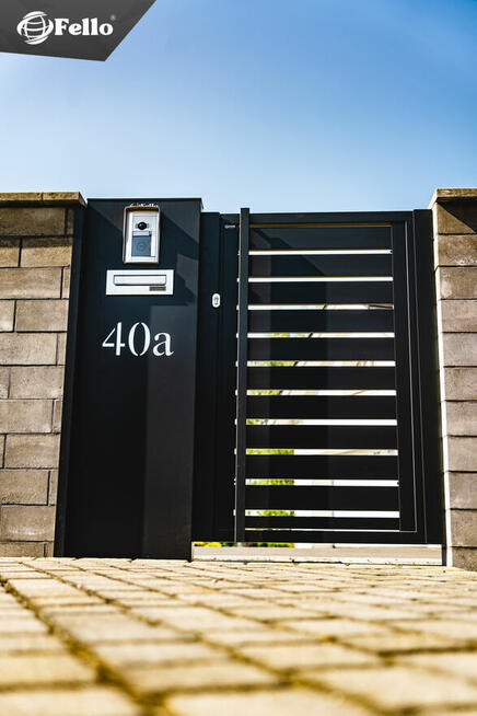 Ogrodzenie brama przesuwna skrzydłowa wjazdowa aluminium