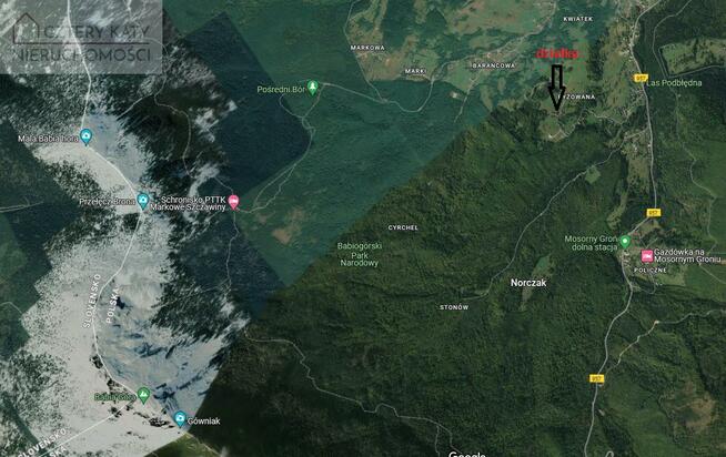 Działka budowlana gm. Zawoja