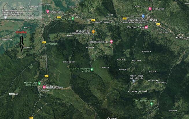 Działka budowlana gm. Zawoja