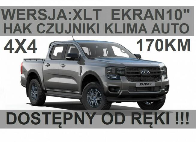 Nowy Ranger XLT 170KM 4x4 Duży Ekran Hak od reki !  Niska Cena 2137 zł