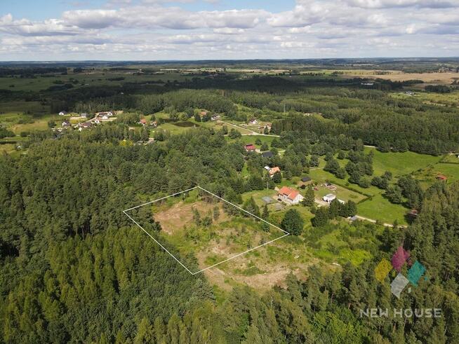 Działka w sąsiedztwie lasu, 12 km od Olsztyna