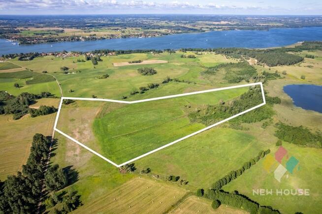 Dz. budowlana, Mazury, 17 ha, linia brzegowa,Tałty