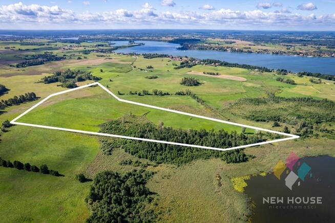 Dz. budowlana, Mazury, 17 ha, linia brzegowa,Tałty