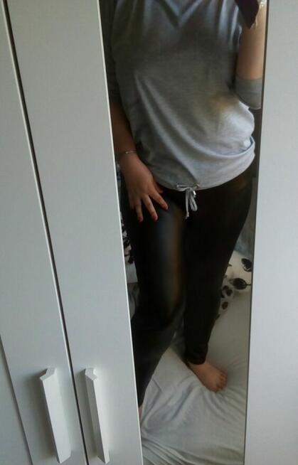 Legginsy lateksowe, L