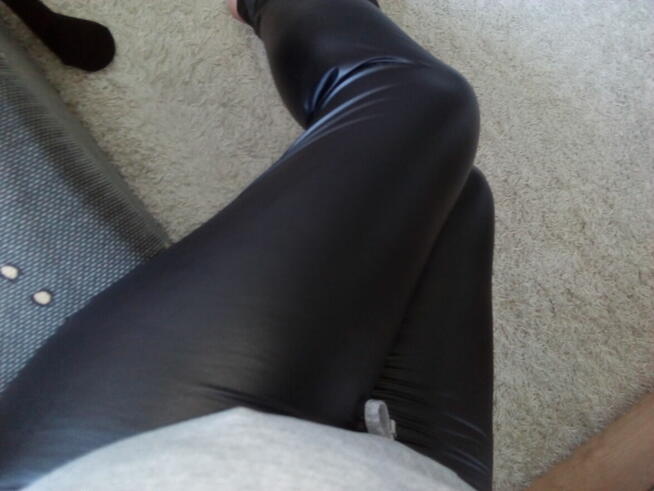 Legginsy lateksowe, L