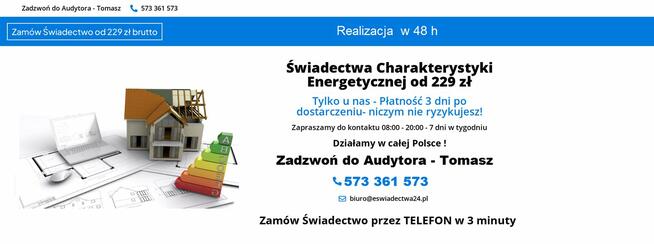 Świadectwo charakterystyki energetycznej Energo Partner