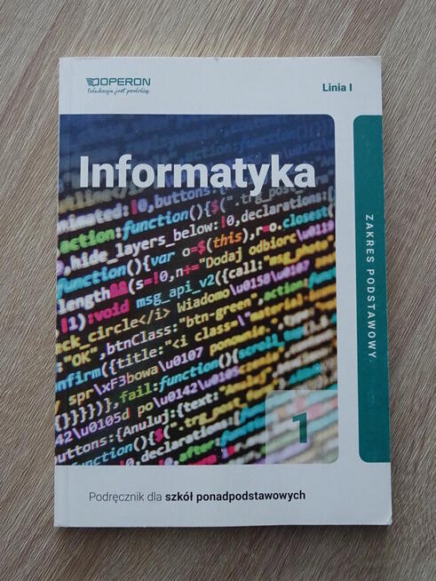 INFORMATYKA 1 - NOWY podręcznik dla szkół ponadpodstawowych