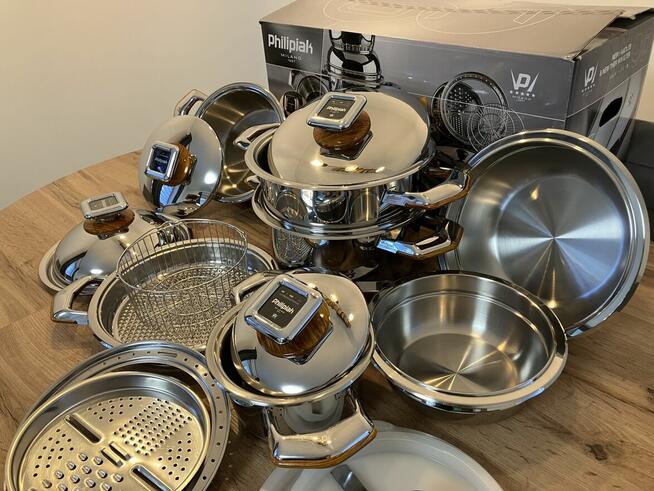 Zestaw Garnków PHIILIPIAK Milano oryginalne nowe