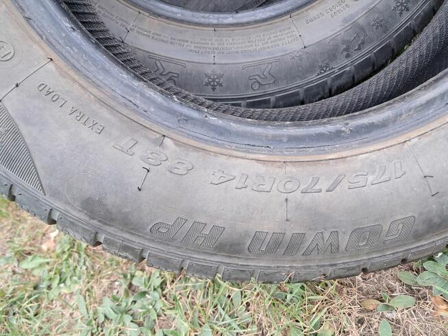 4 opony zimowe 175/70/14 stan dobry, wysoki bieżnik