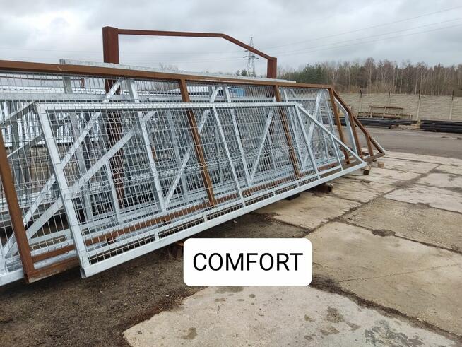 Brama przesuwna panelowa 4 m COMFORT, ocynk ogniowy