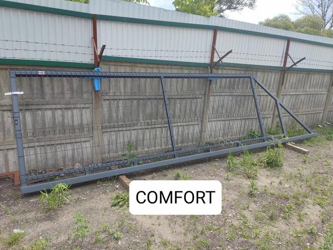 Brama przesuwna panelowa 4 m COMFORT, ocynk ogniowy