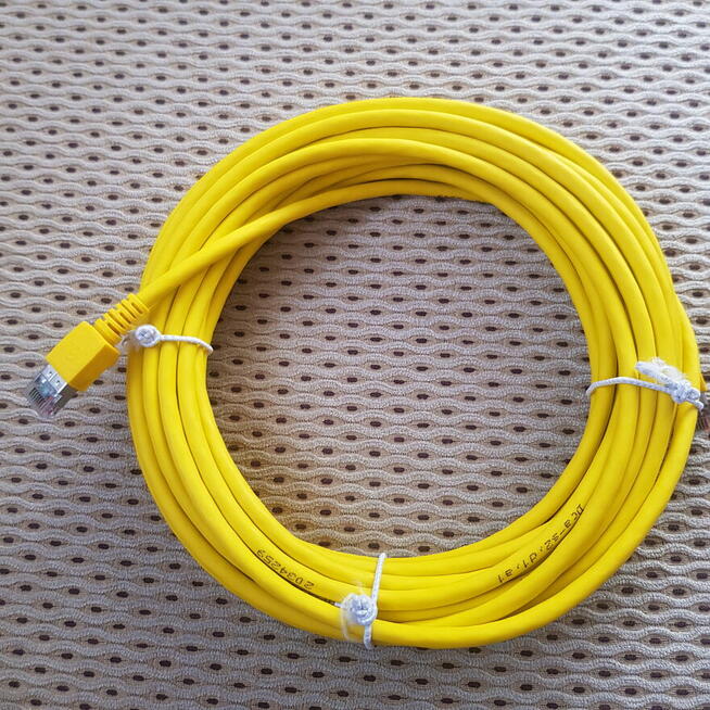 Kabel Krosowy LAN DATWYLER kat.6a flex 4P Zolty 2x po 10M i